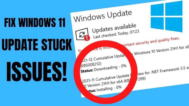 Fix Window 11 Update Stuck At 0% 82% 87% 92% 100% Permanently